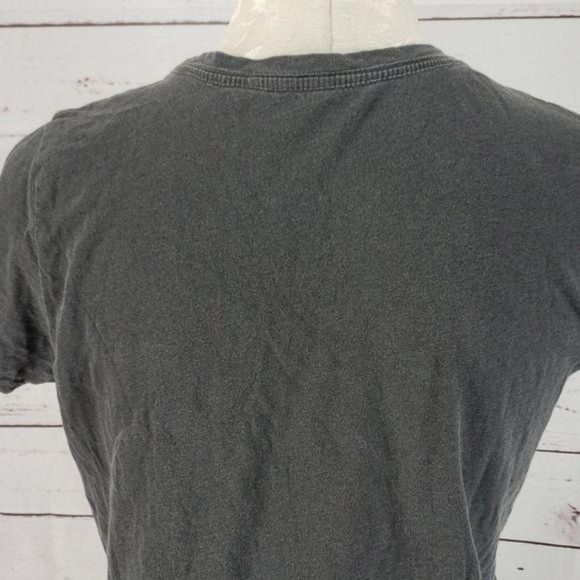 Lucky Brand Jeans Charcoal Gray Short‎ Sleeve Tee shIrt - Picture 5 of 6